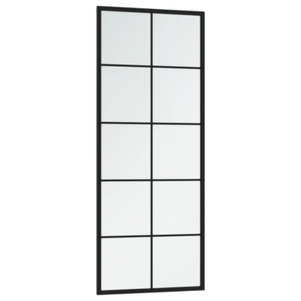 VidaXL Miroirs muraux 2 pcs 100x40 cm métal noir