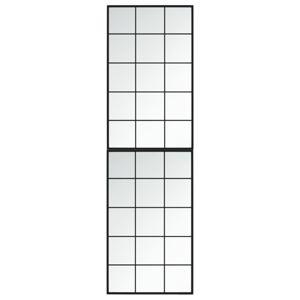 VidaXL Miroirs muraux 2 pcs 100x60 cm métal noir