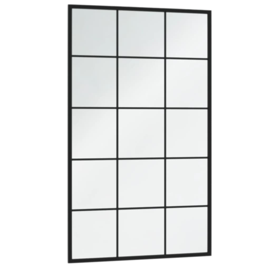 VidaXL Miroirs muraux 4 pcs 100x60 cm métal noir