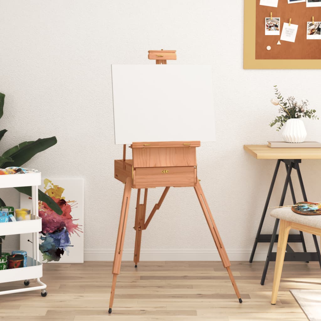 Chevalet Vidaxx 81x121x173 cm en bois de hêtre massif