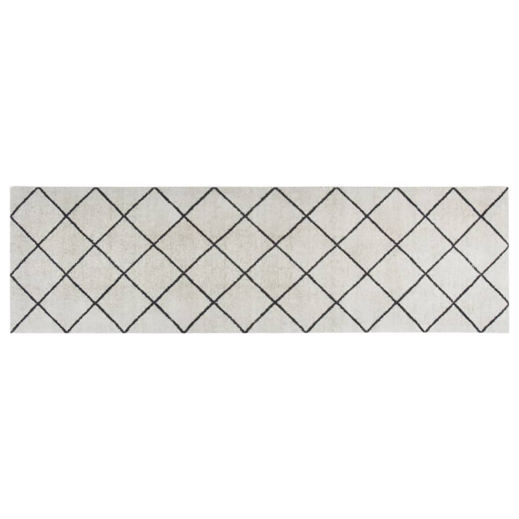 Vidaxx tapis de cuisine lavable à carreaux 60x180 cm velours
