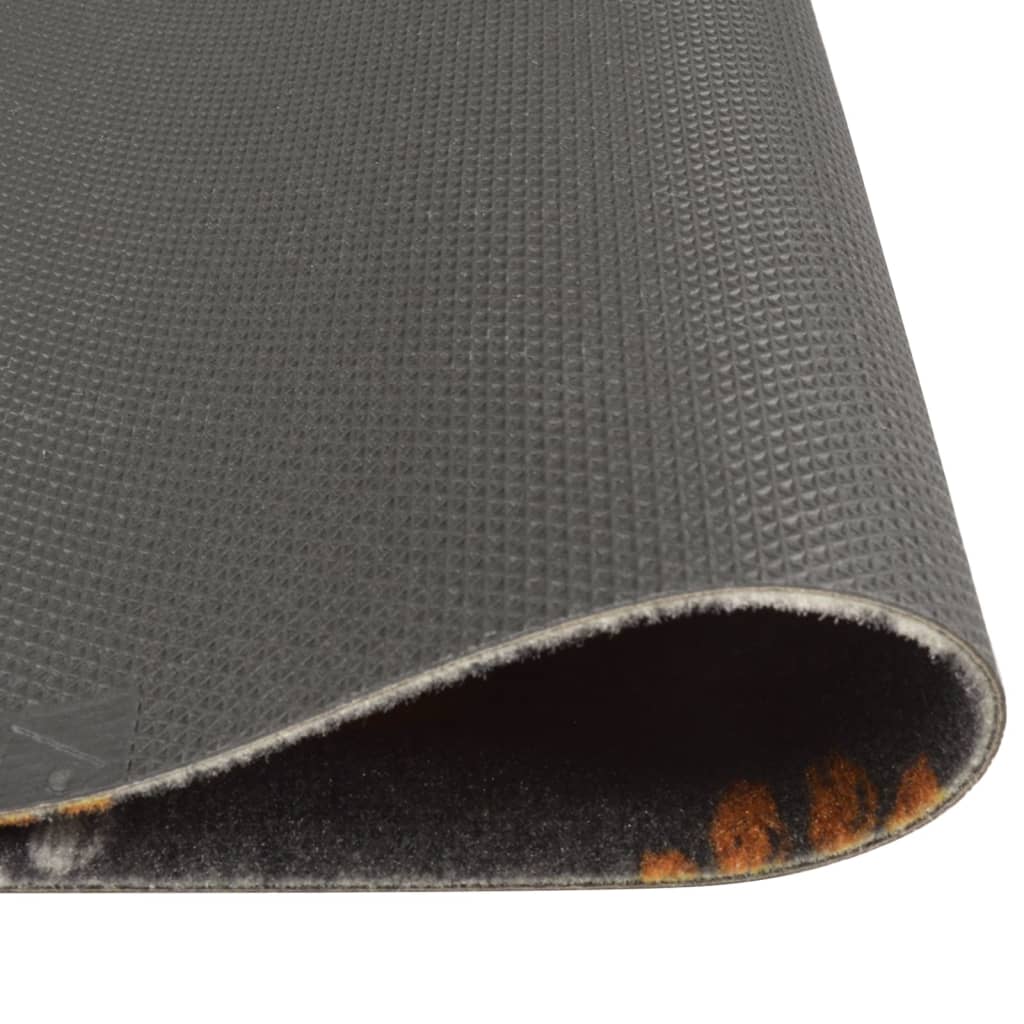 Vidaxx tapis de cuisine lavable empreinte de patte 60x300 cm velours