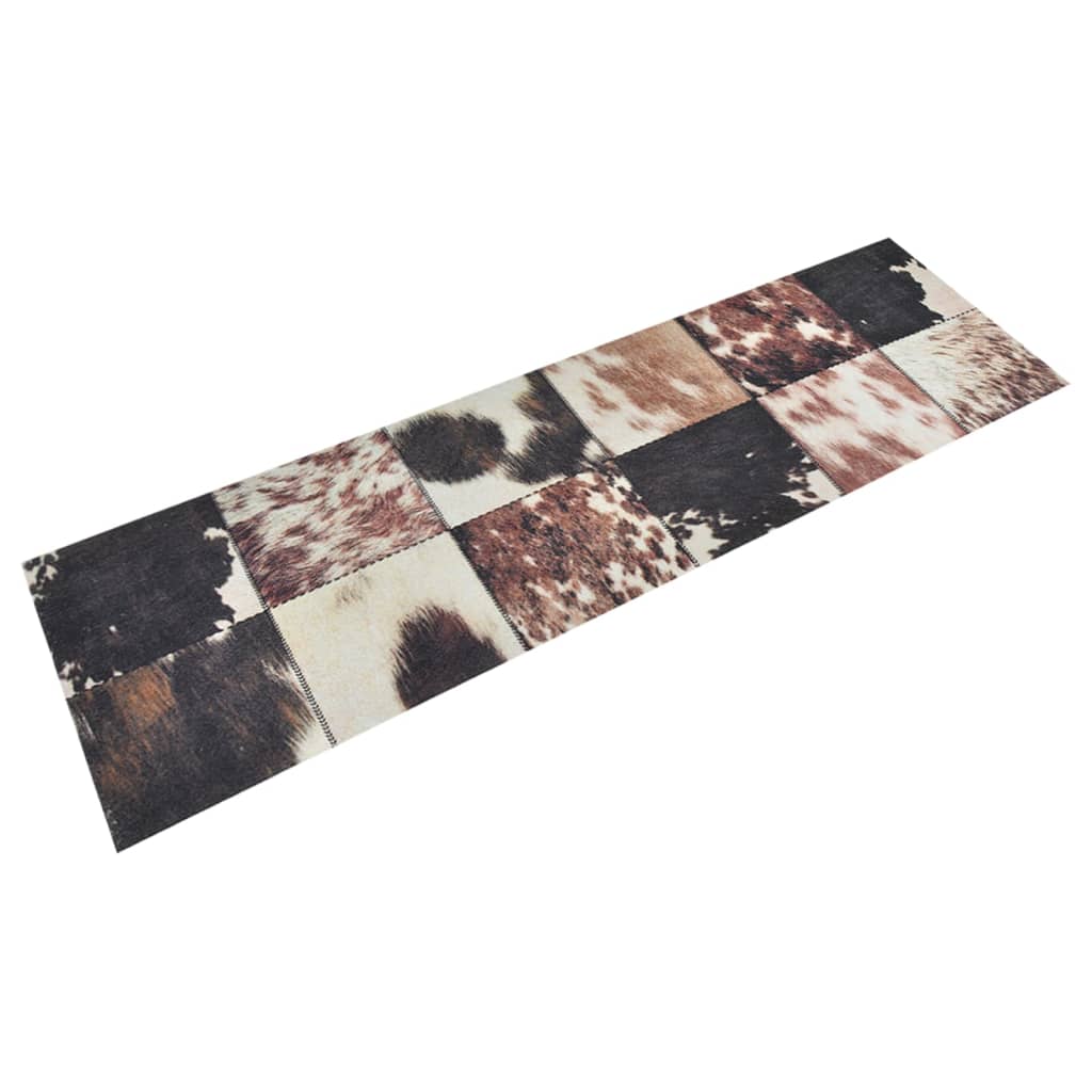 Vidaxx tapis de cuisine lavable imprimé peau d'animal 45x150 cm velours