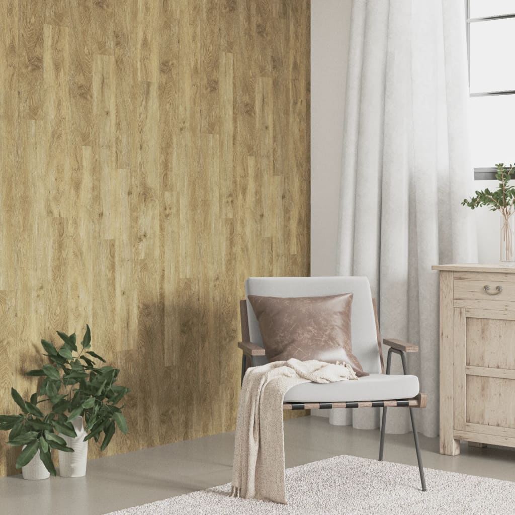 VidaXL Panneaux muraux aspect bois 4,12 m² PVC marron