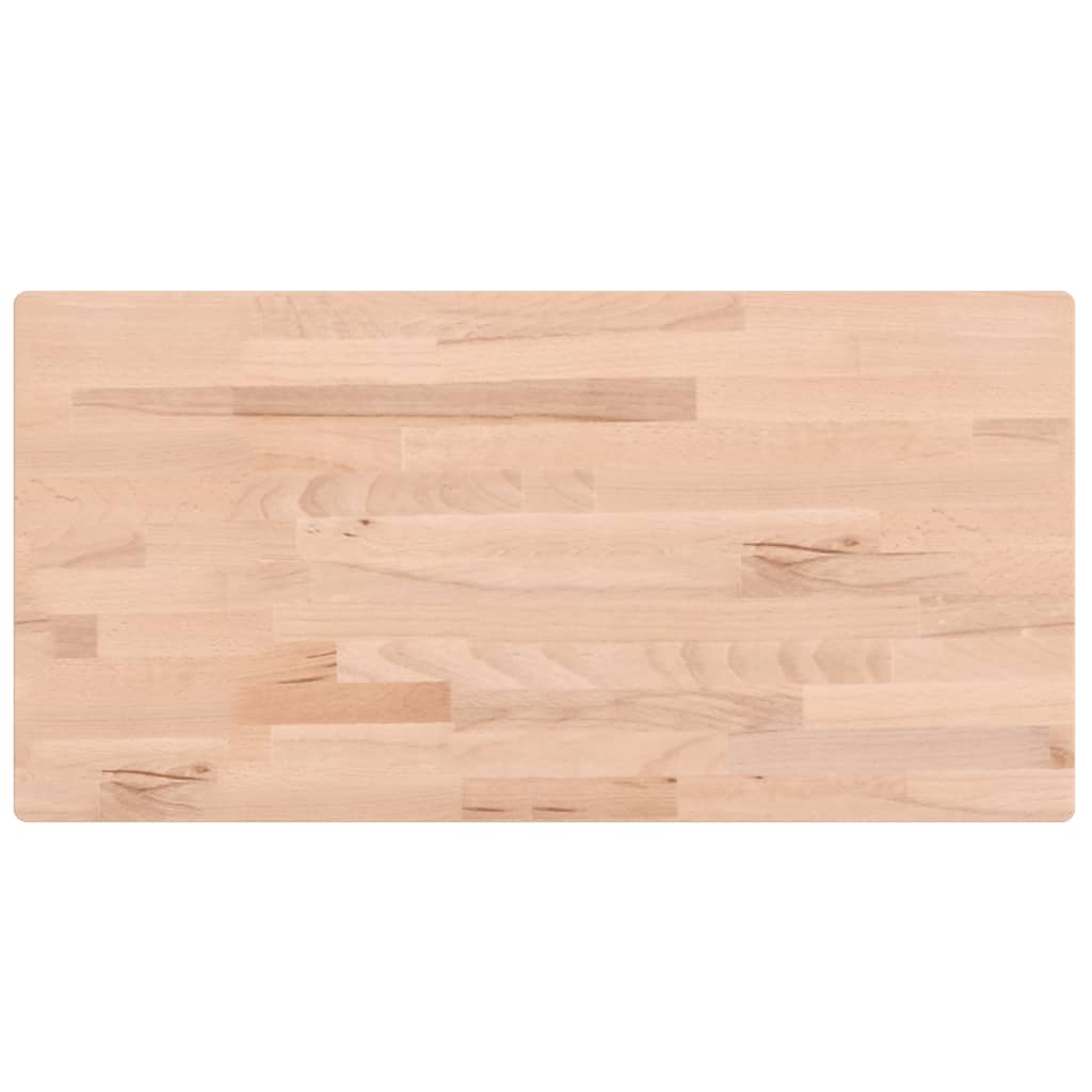 Plan vasque Vidaxx 100x50x1,5 cm en bois de hêtre massif