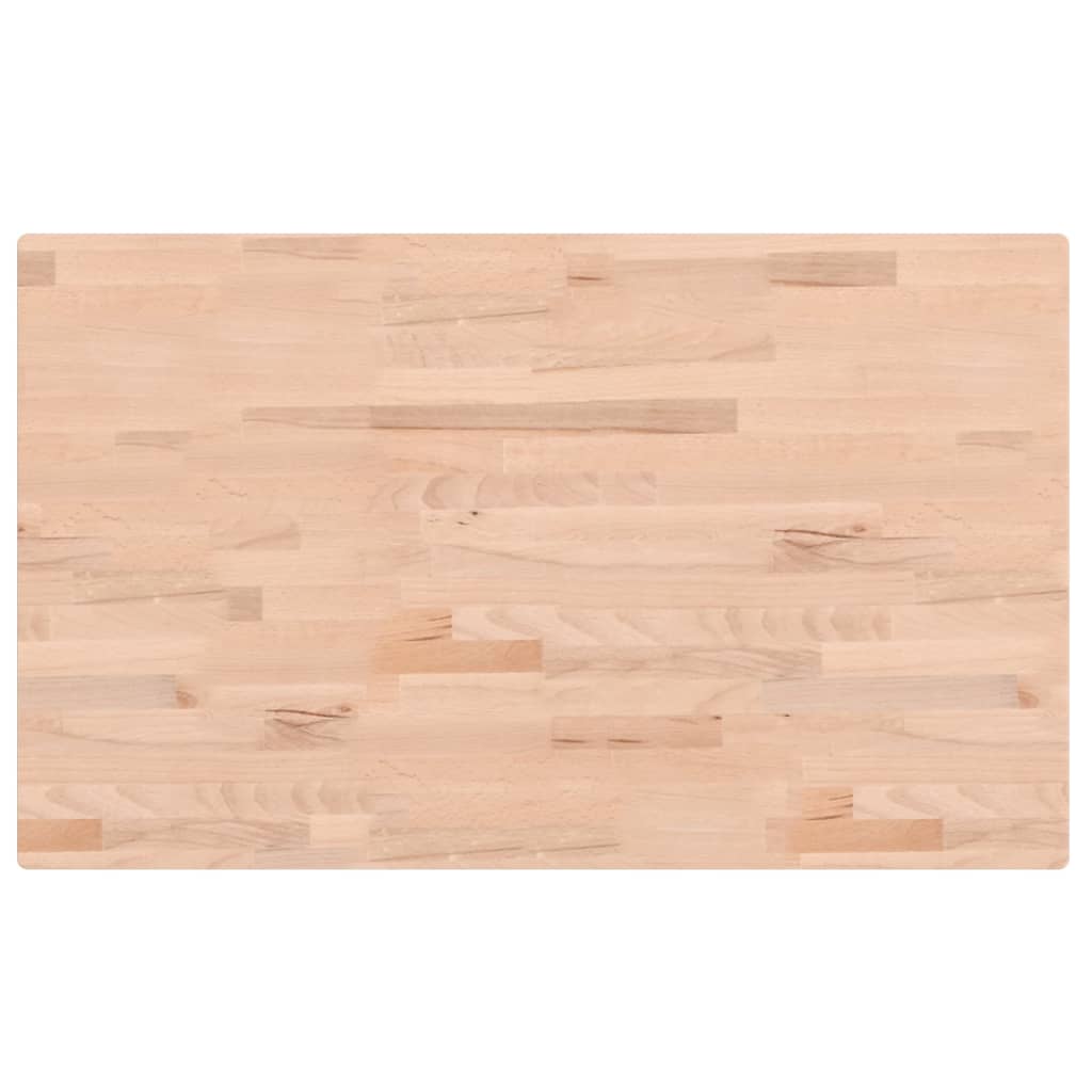Plan vasque Vidaxx 100x60x2,5 cm en bois de hêtre massif