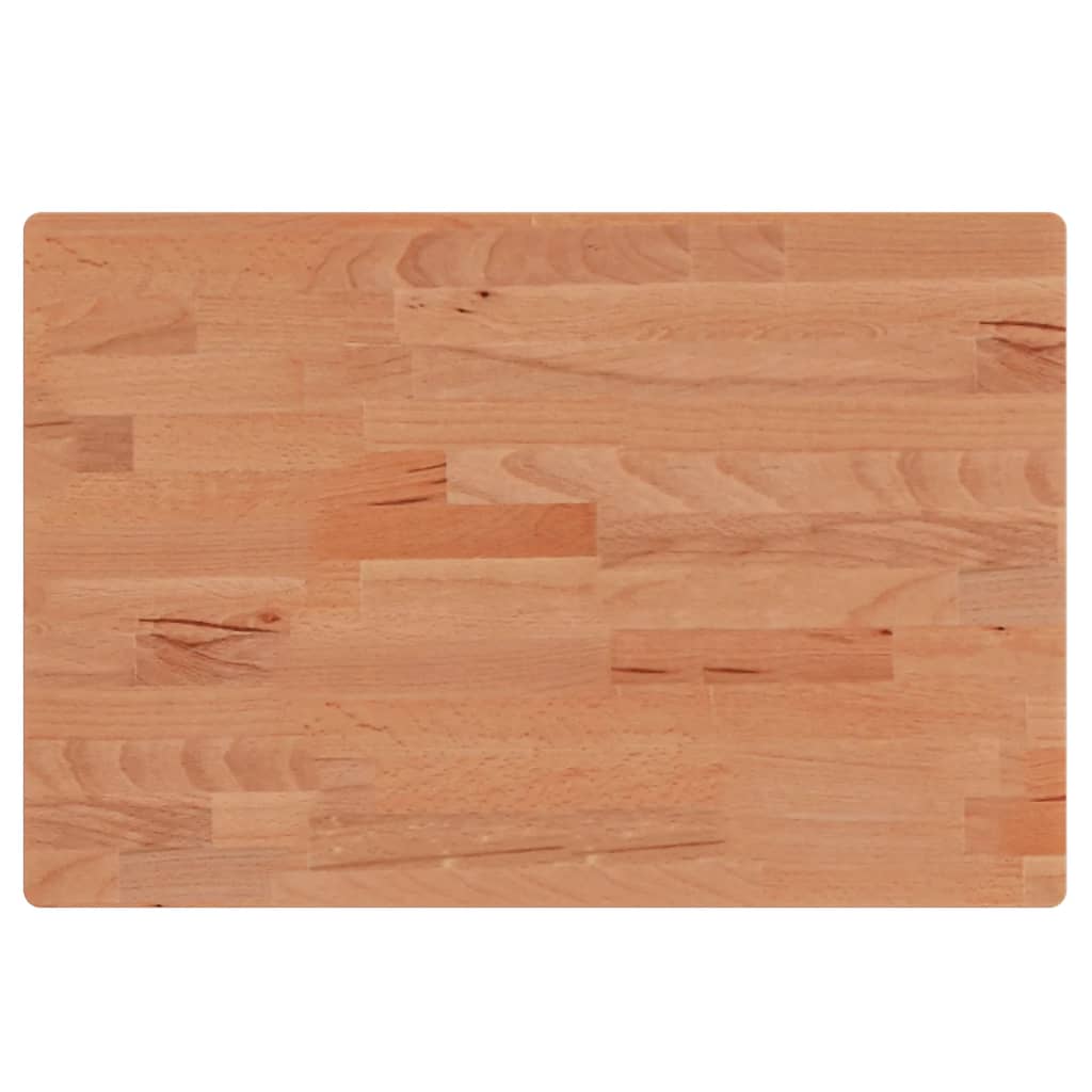 Plan vasque Vidaxx 60x40x1,5 cm en bois de hêtre massif
