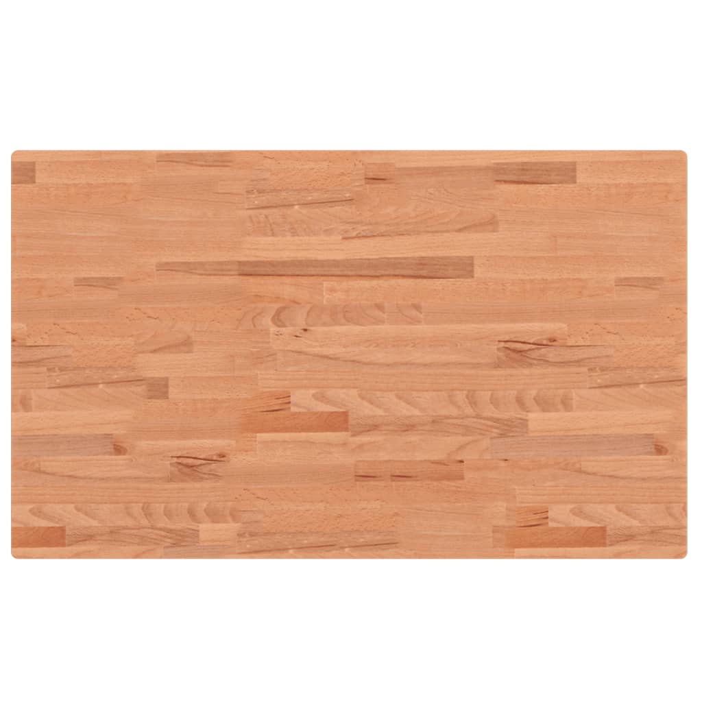 Plan vasque Vidaxx 100x60x2,5 cm en bois de hêtre massif