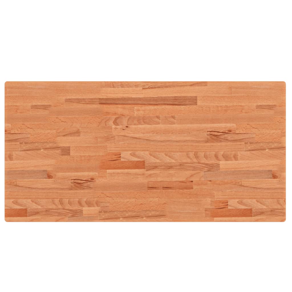 VidaXL Plan de lavabo 100x50x4 cm bois de hêtre massif