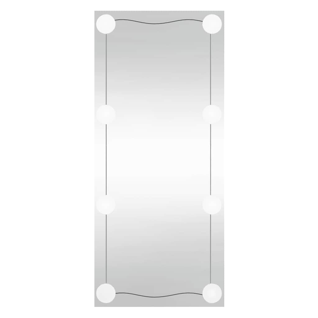 VidaXL Miroir mural avec LED rectangulaire 50x100 cm verre