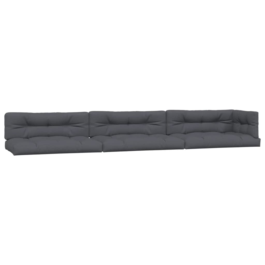 VidaXL Coussins de palette 7 pcs tissu anthracite
