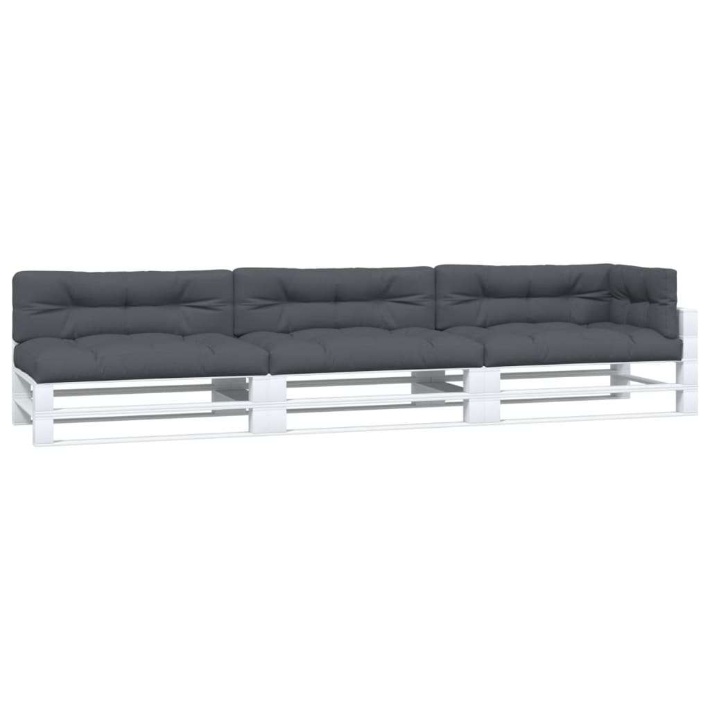 VidaXL Coussins de palette 7 pcs tissu anthracite