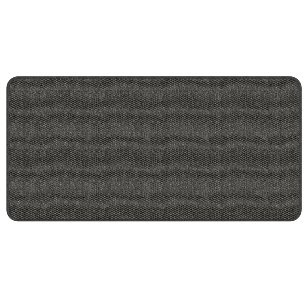 Vidaxx tapis de passage 50x100 cm aspect sisal anthracite