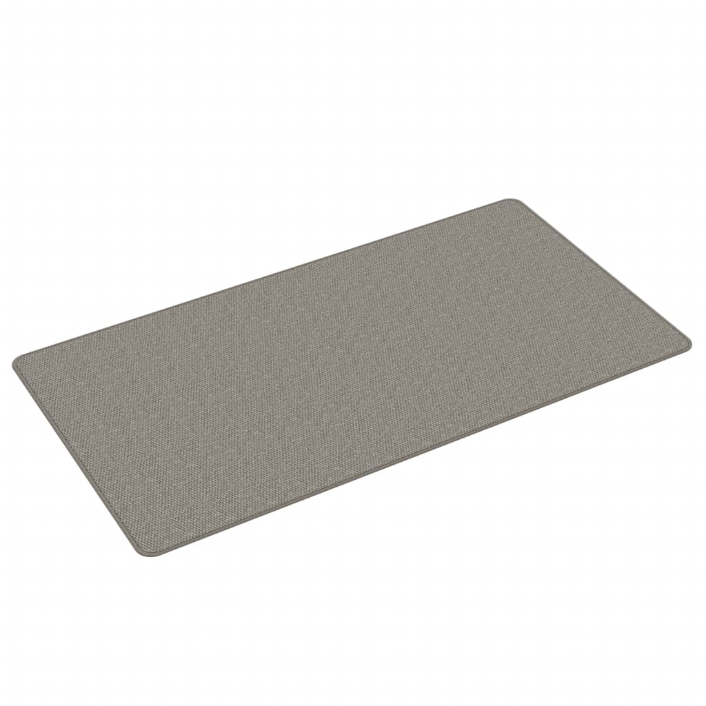 Vidaxx tapis de passage 80x150 cm aspect sisal argenté