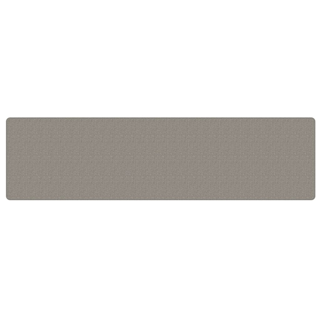 Vidaxx tapis de passage 80x300 cm aspect sisal argenté