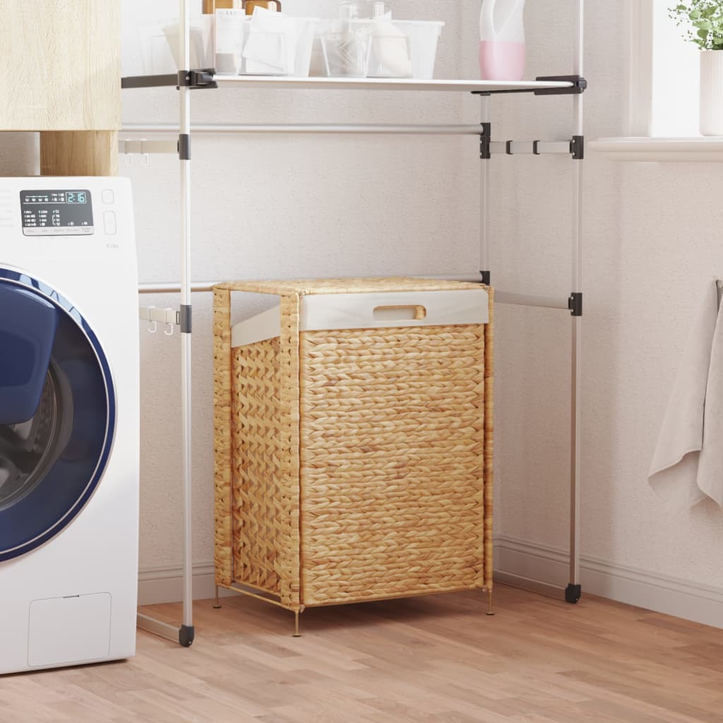 VidaXL Panier à linge 44x34x64 cm jacinthe d'eau