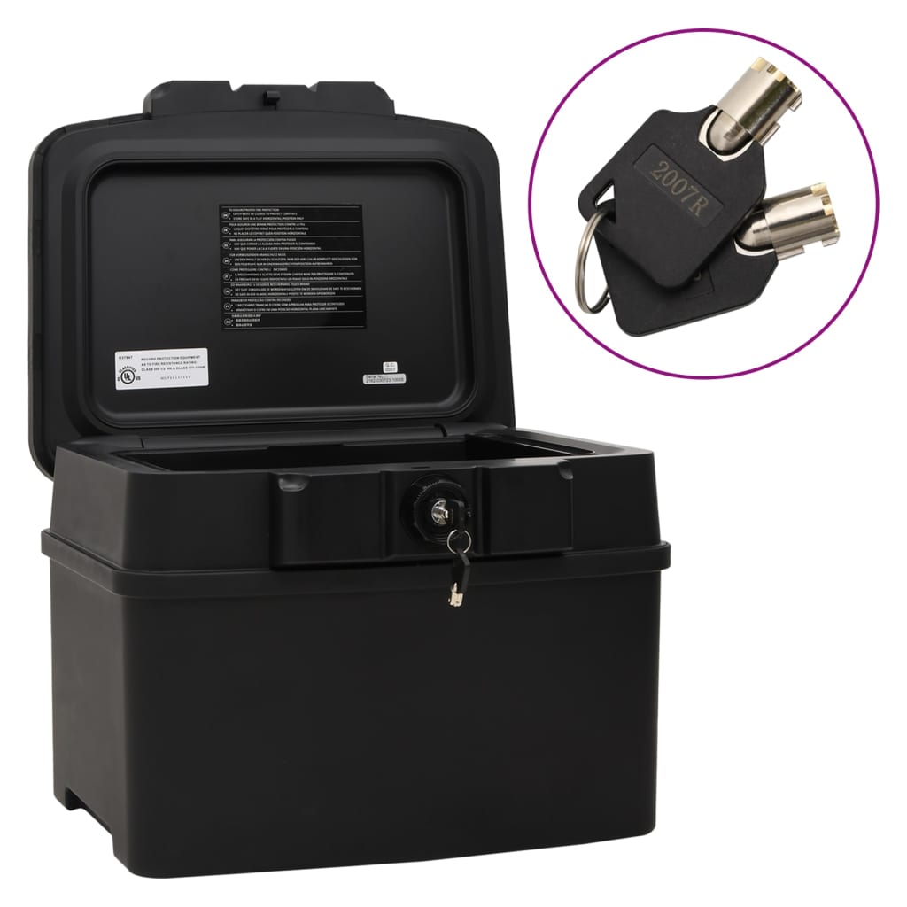 Vidaxx coffre-fort 44x37x34 cm noir