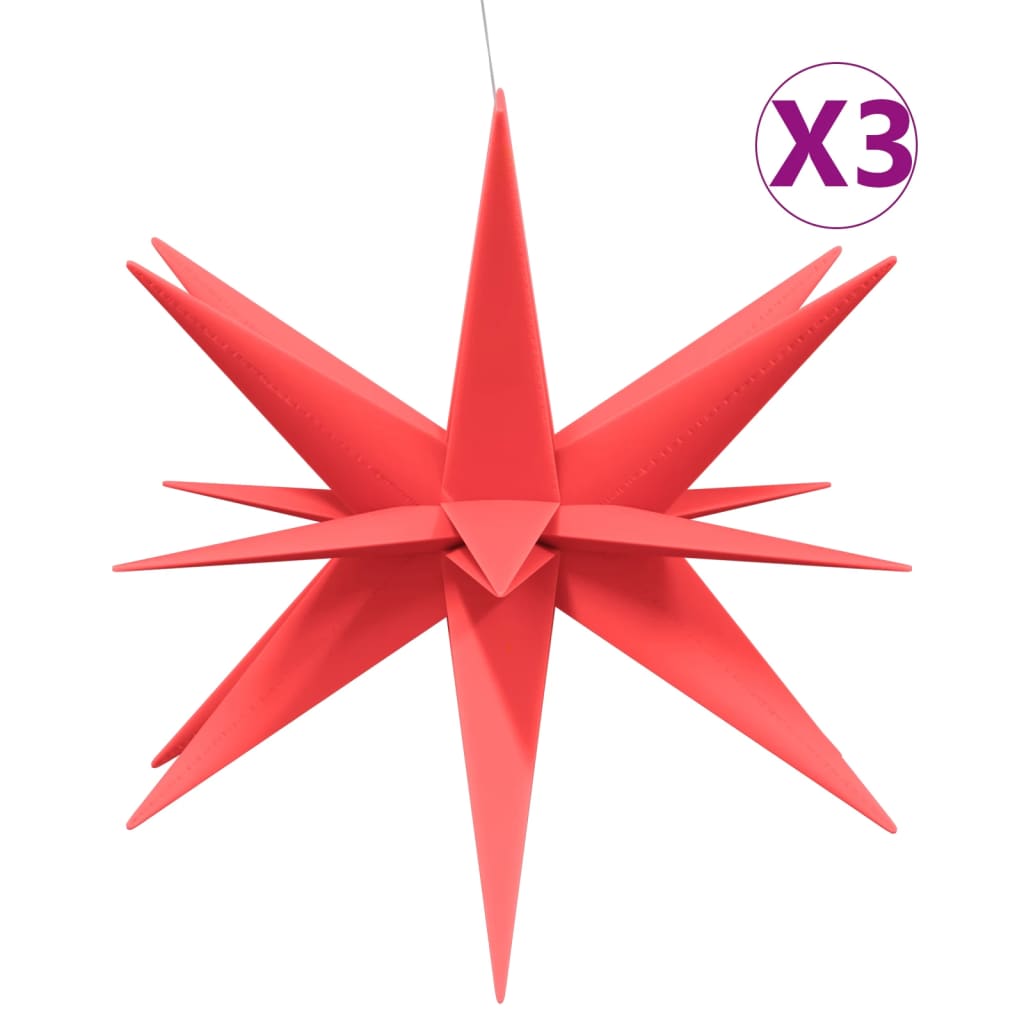 VidaXL lumières de Noël avec LED 3 pcs pliable 100 cm rouge