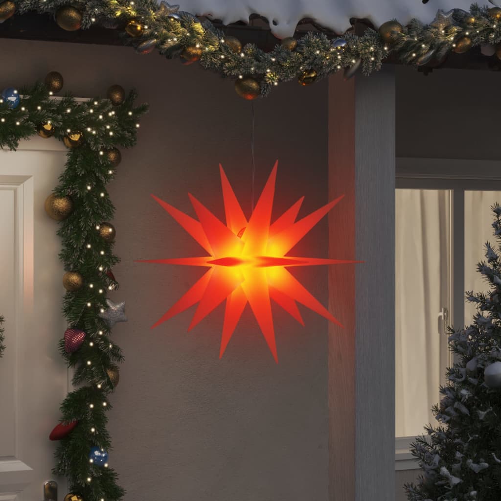 VidaXL lumières de Noël avec LED 3 pcs pliable 100 cm rouge