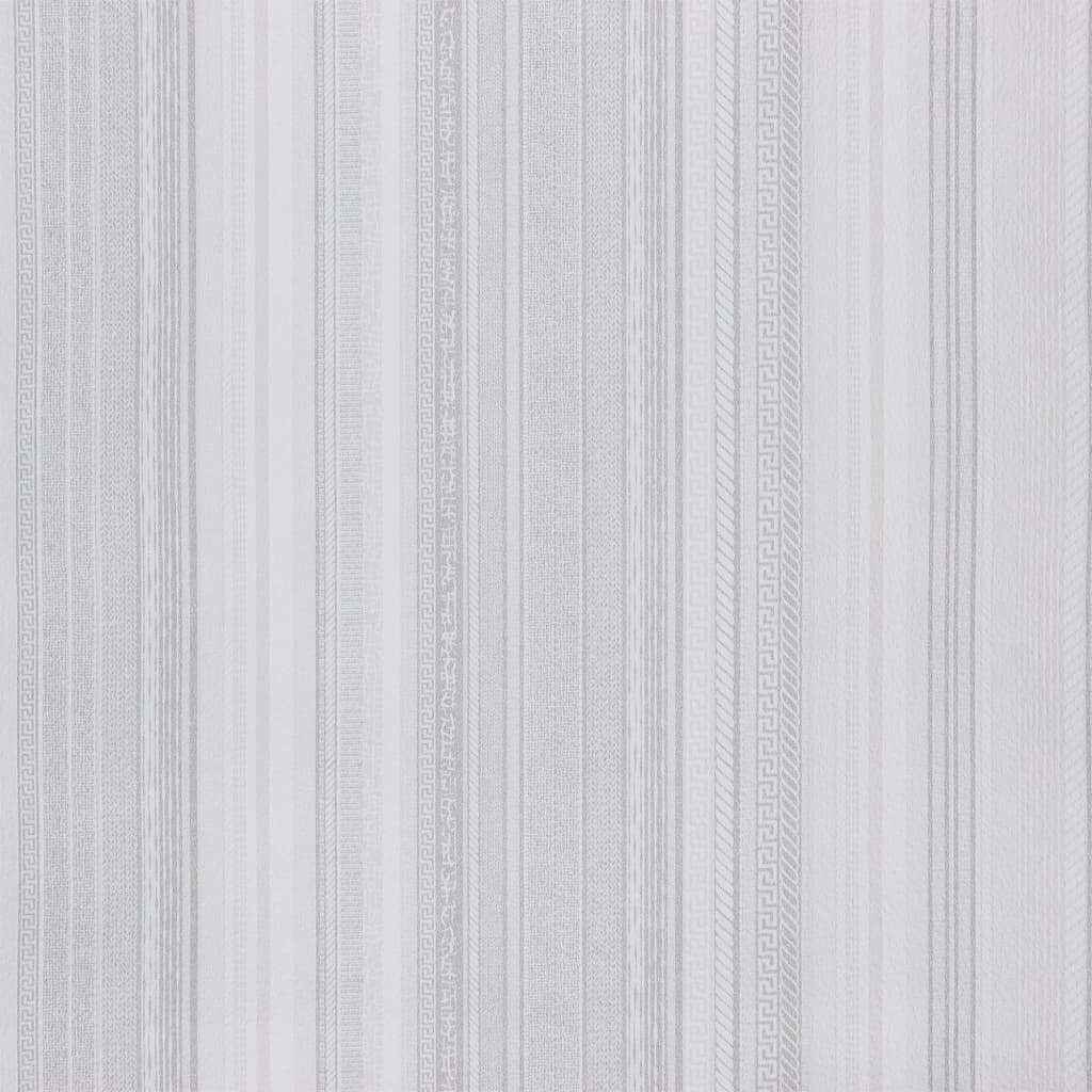 Vidaxx papier peint intissé motif rayures 3D 10x0,53 m gris