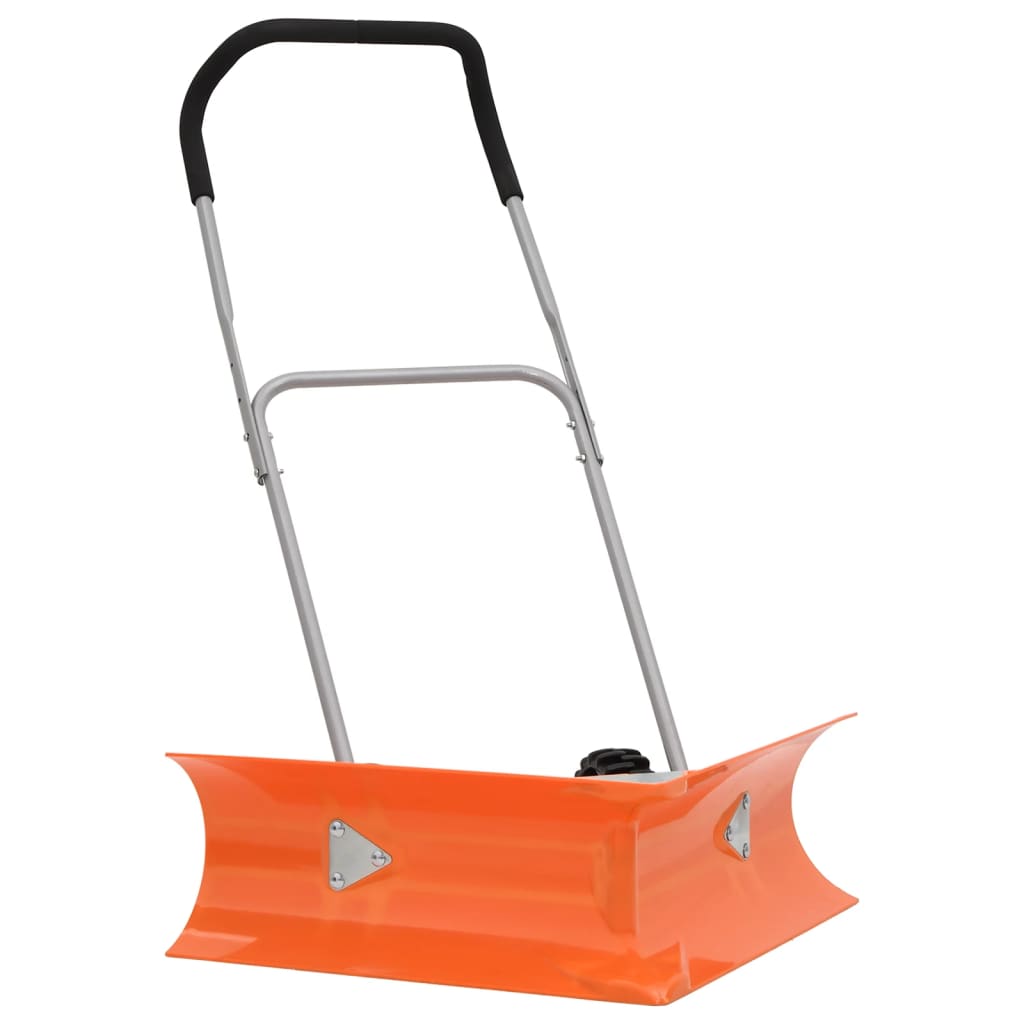 Pelle à neige Vidaxx double angle avec manche extensible, acier orange