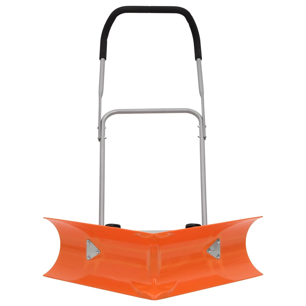 Pelle à neige Vidaxx double angle avec manche extensible, acier orange