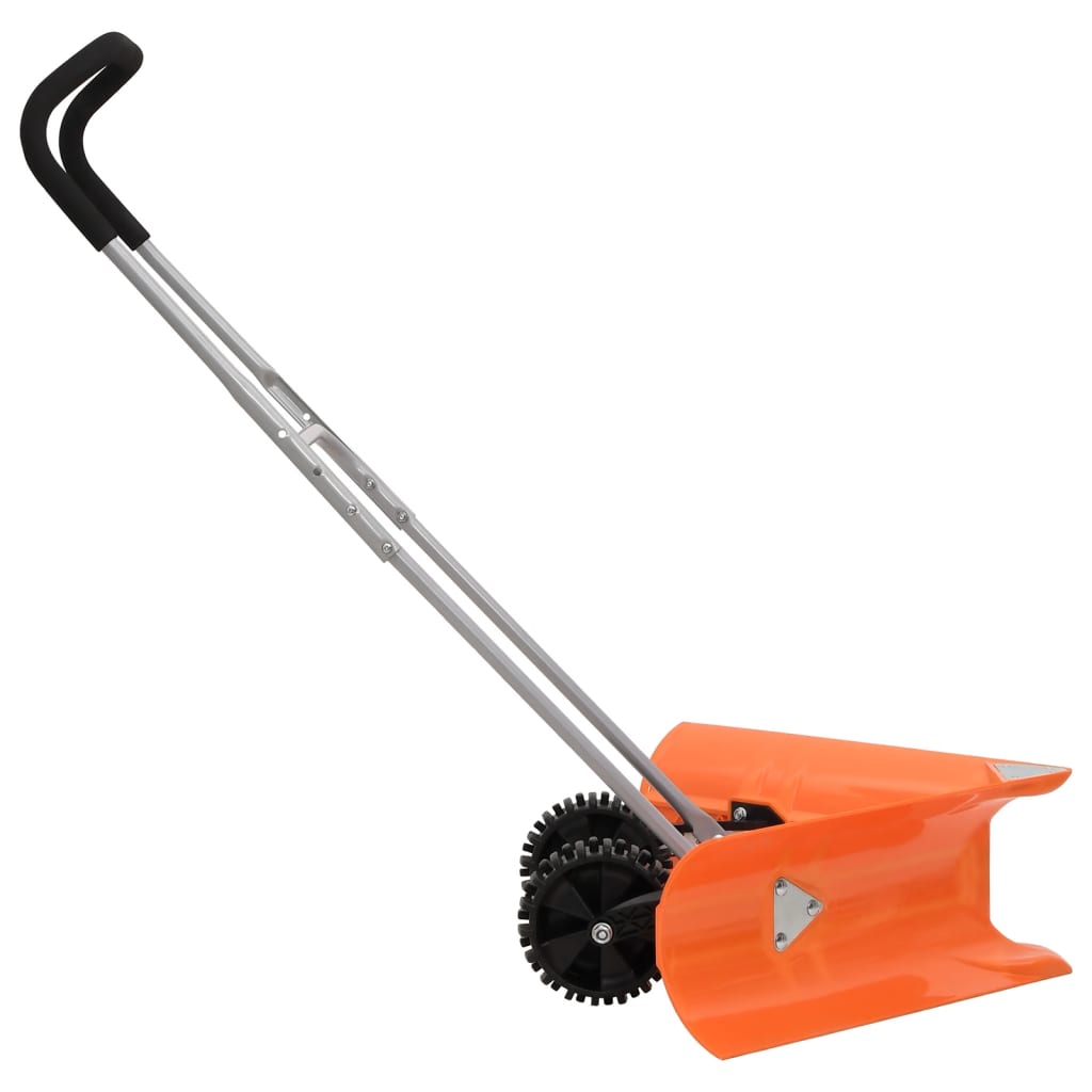 Pelle à neige Vidaxx double angle avec manche extensible, acier orange