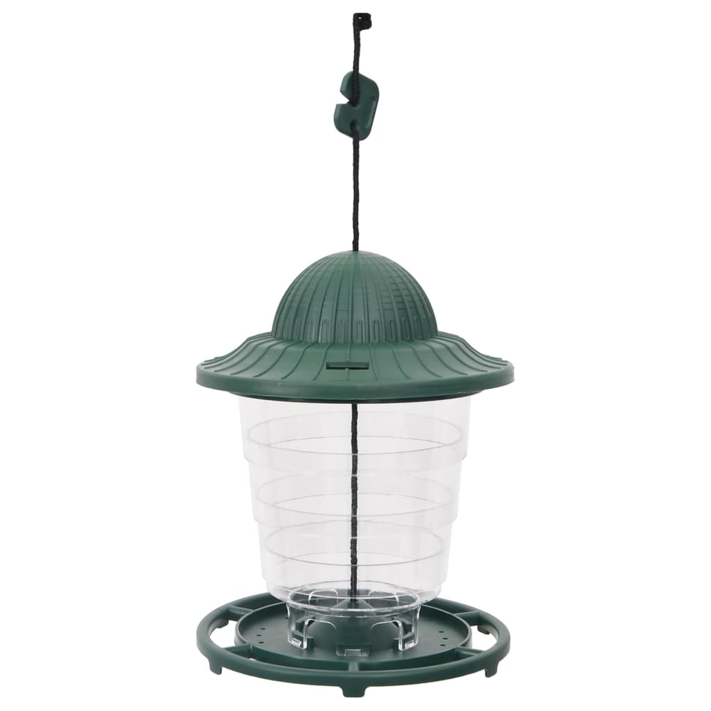 VidaXL mangeoires à oiseaux 3 pcs 13x13x17 cm vert foncé