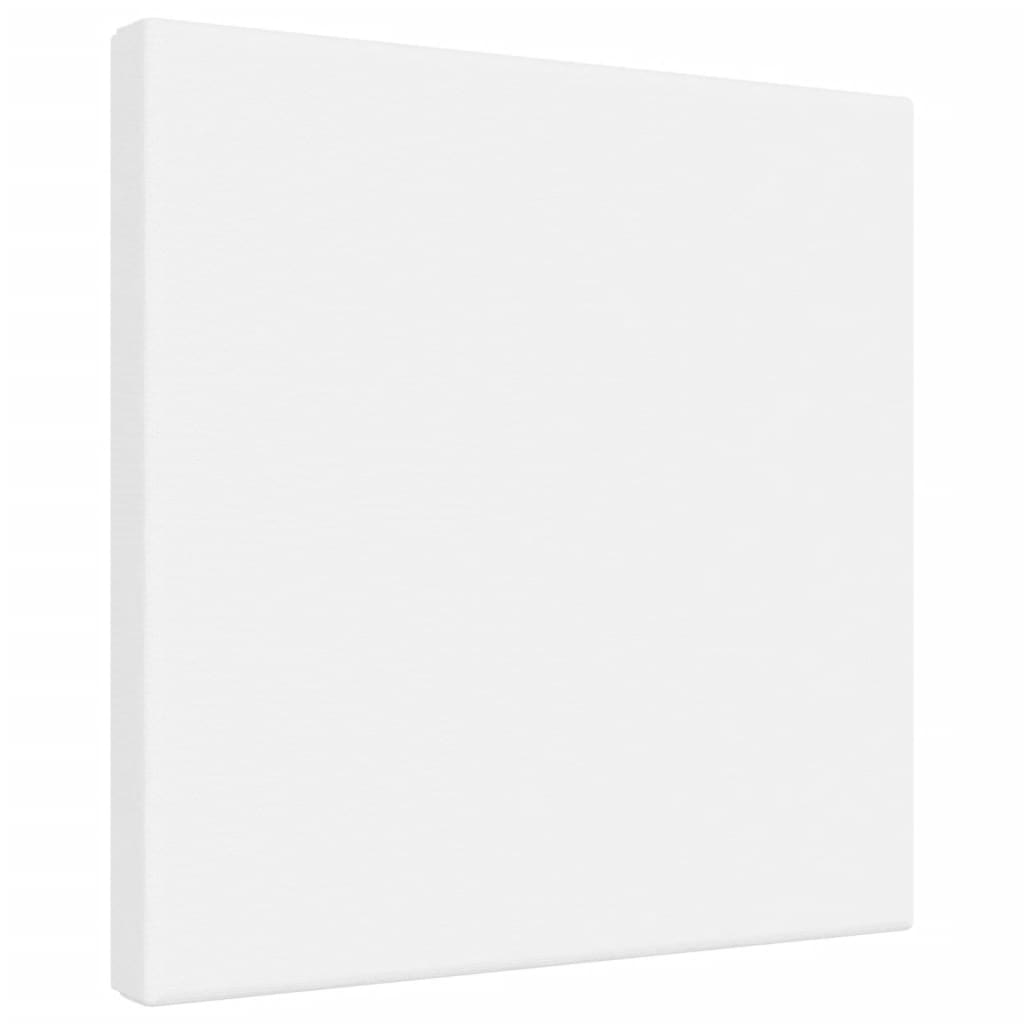 VidaXL Toiles 12 pcs tissu et bois de pin massif blanc