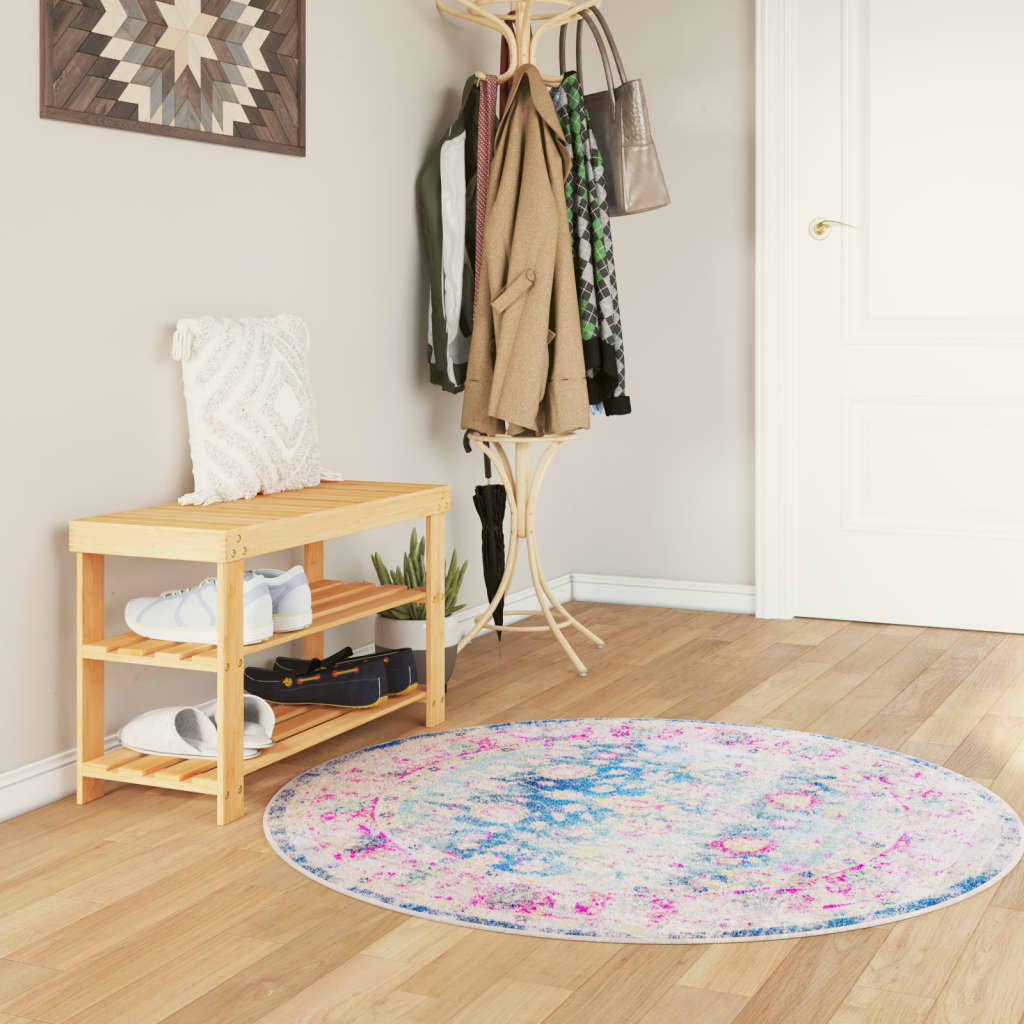 Vidaxx tapis lavable antidérapant ø 120 cm multicolore