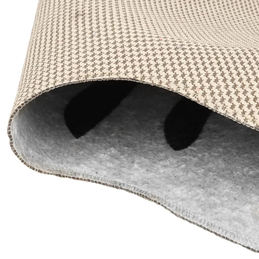 Vidaxx tapis motif zèbre lavable antidérapant 120x170 cm noir et blanc