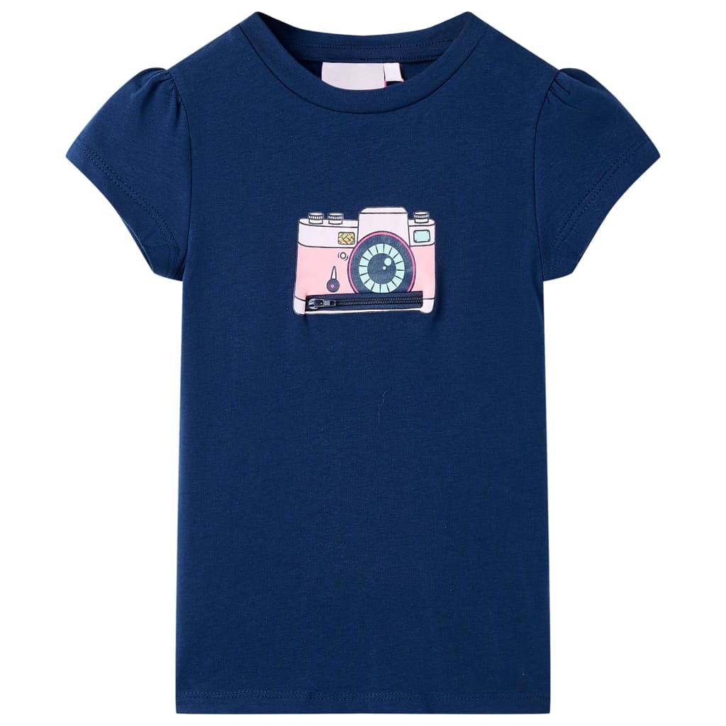 VidaXL Chemise enfant 116 bleu marine