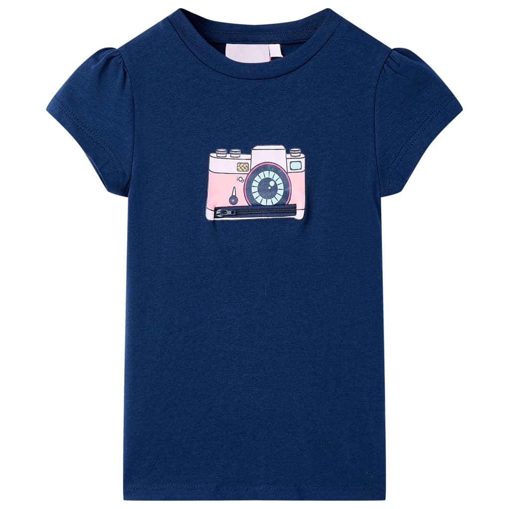 VidaXL Chemise enfant 140 bleu marine