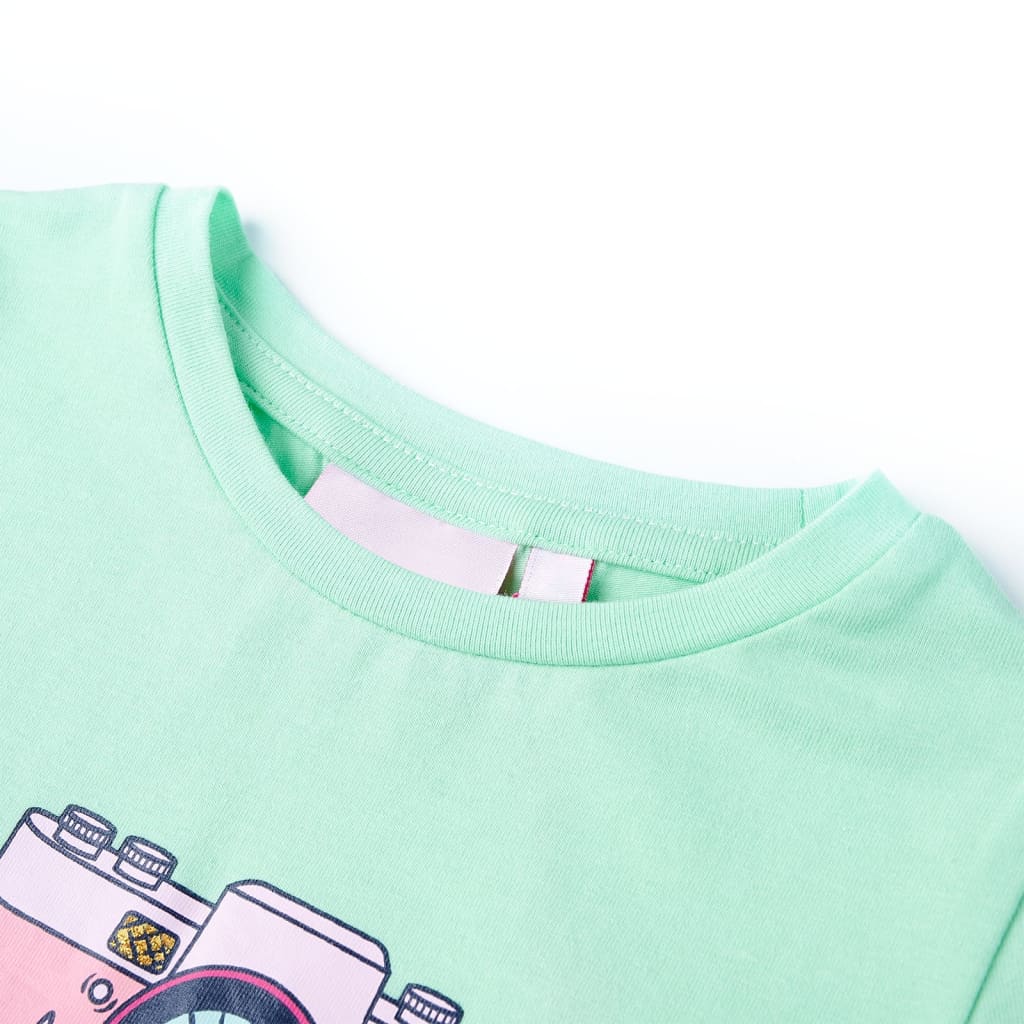 VidaXL Chemise enfant 116 vert vif