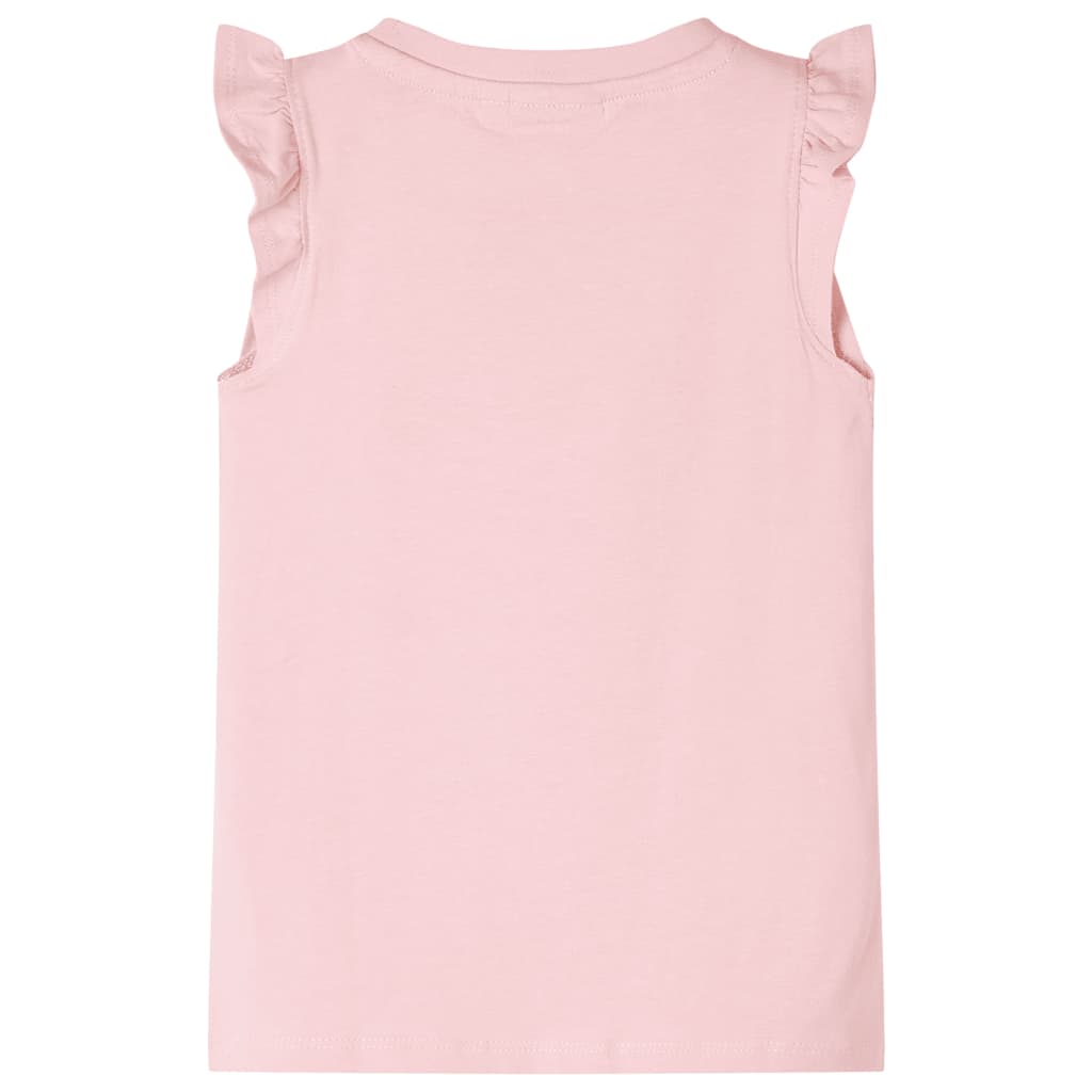 VidaXL Chemise enfant avec volants sur les manches 104 rose clair