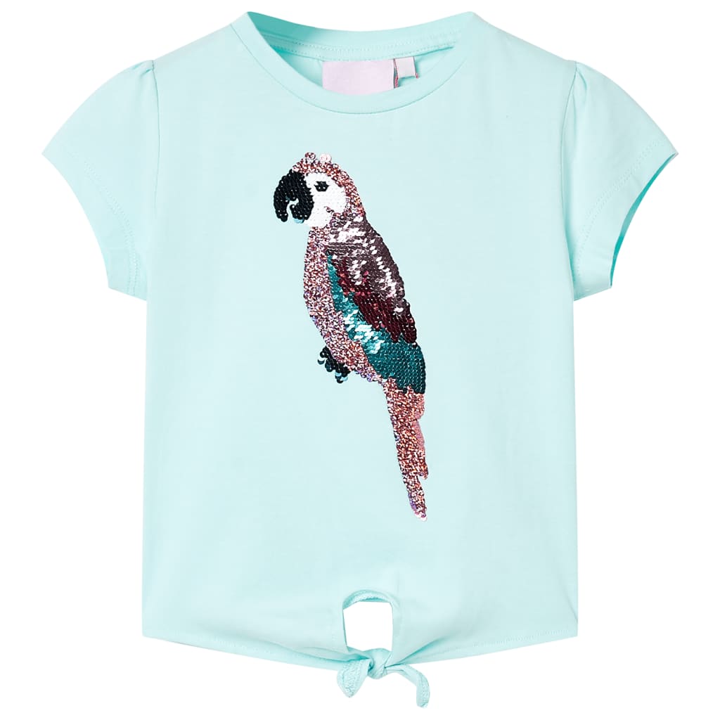 VidaXL Chemise enfant 128 bleu mer clair