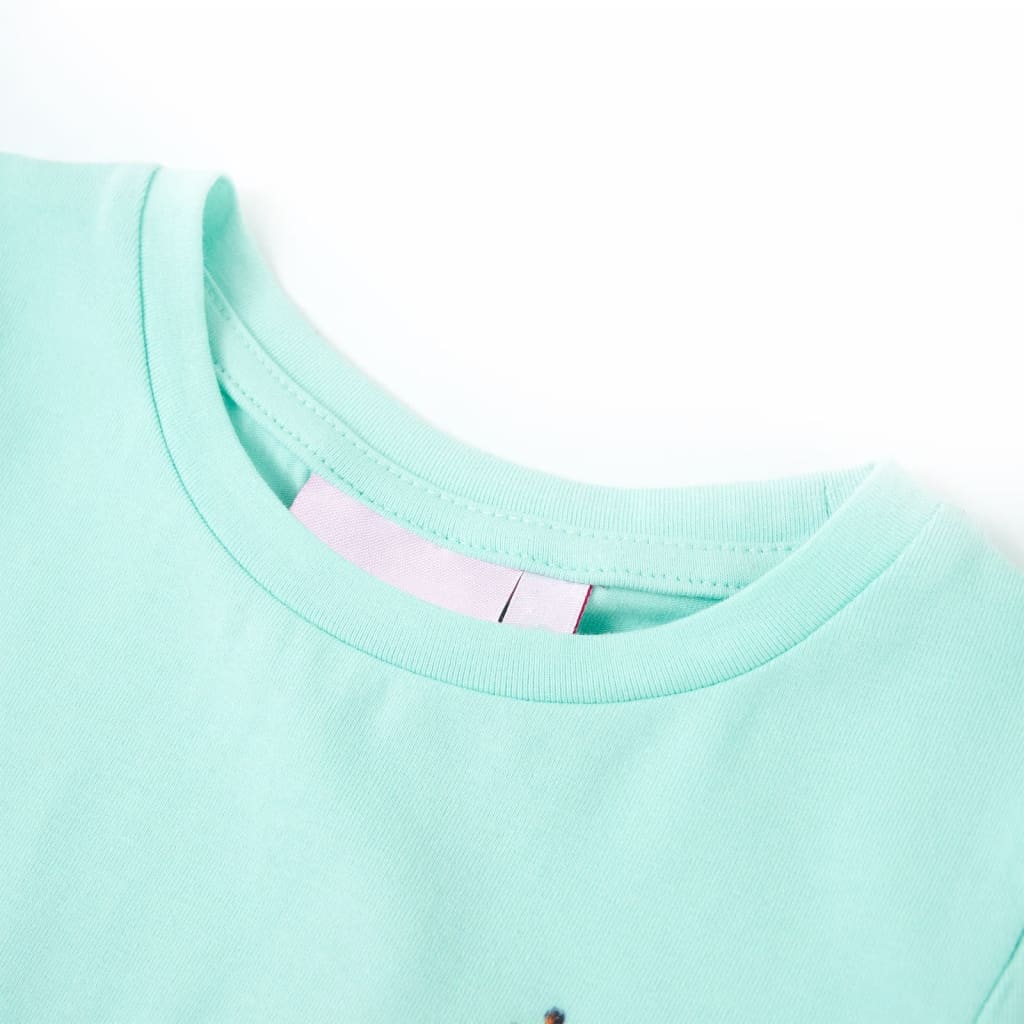 VidaXL Chemise enfant 104 bleu mer clair