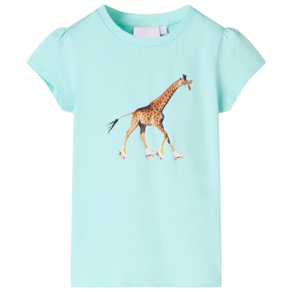 VidaXL Chemise enfant 128 bleu mer clair