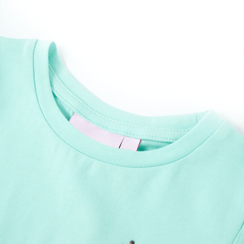 VidaXL chemise enfant 140 bleu mer clair
