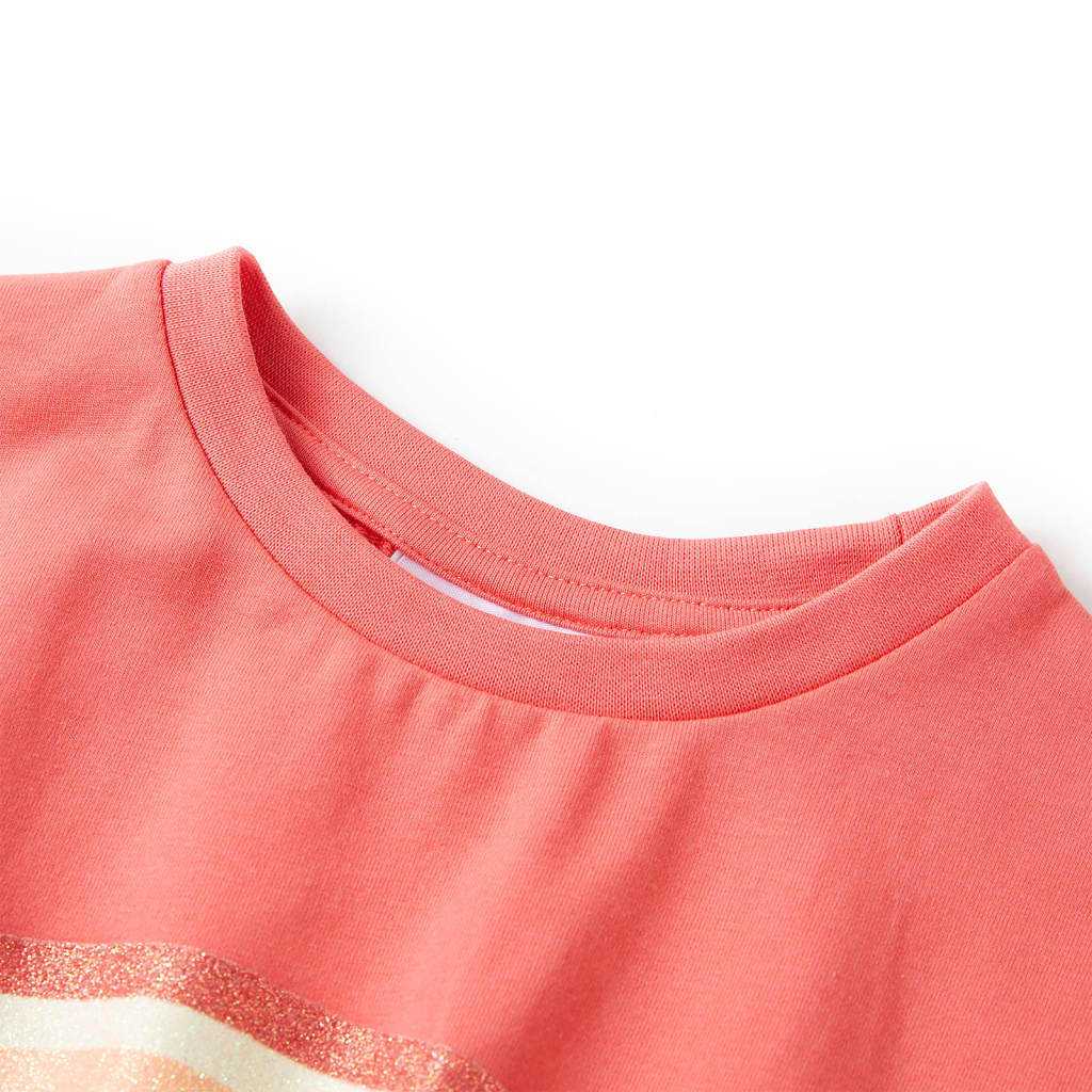 VidaXL Robe enfant avec cordon 92 corail