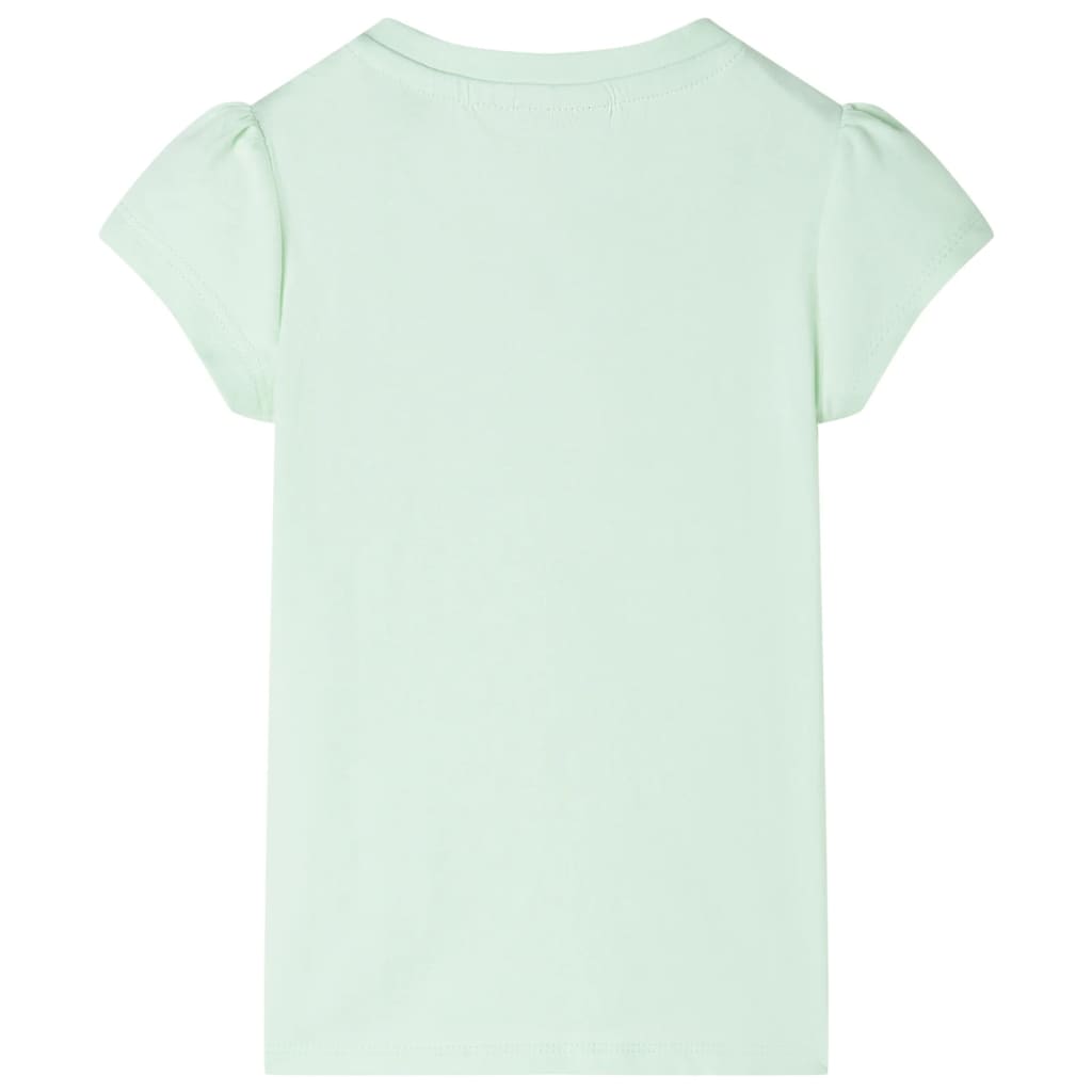 VidaXL Chemise enfant à mancherons 140 vert tendre