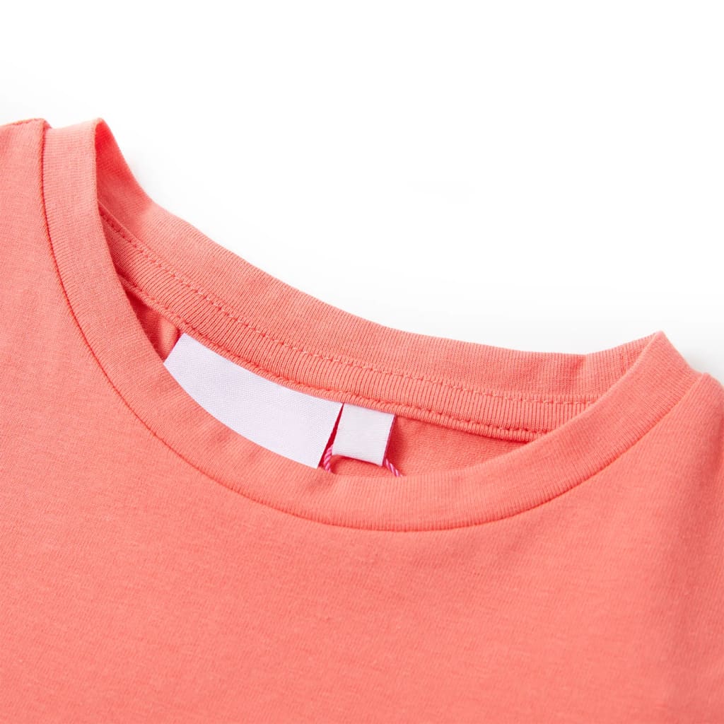VidaXL Chemise enfant à manches courtes 128 corail
