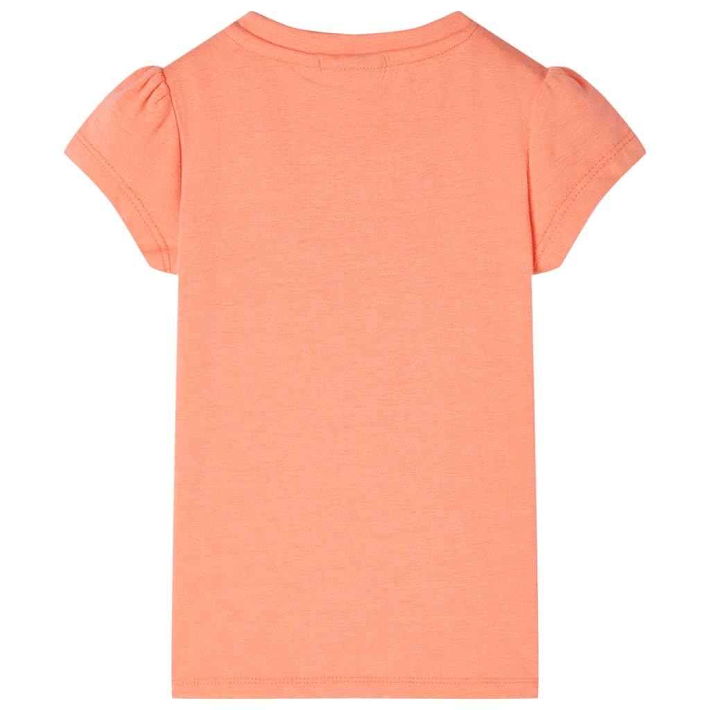 VidaXL Chemise enfant à manches courtes 92 orange fluo