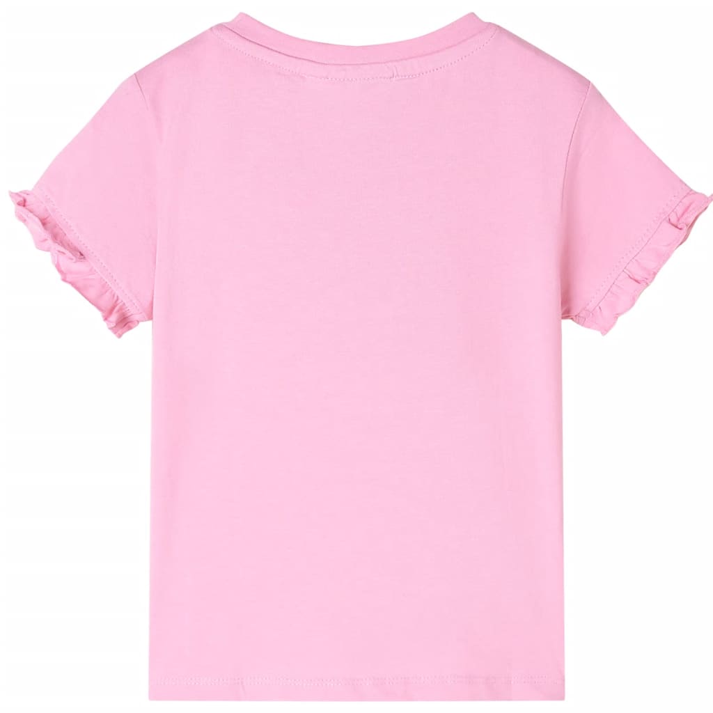 VidaXL Chemise enfant à manches courtes 128 rose vif
