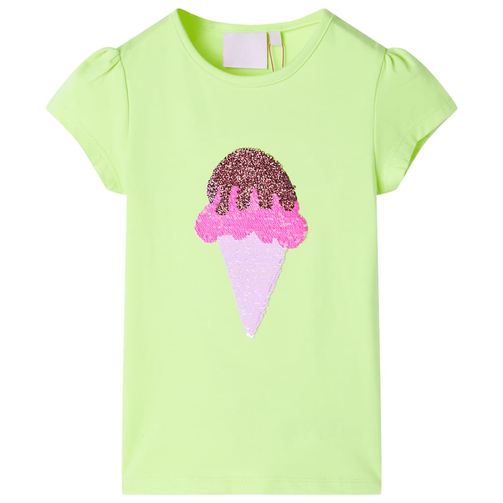 VidaXL Chemise enfant 116 jaune fluo