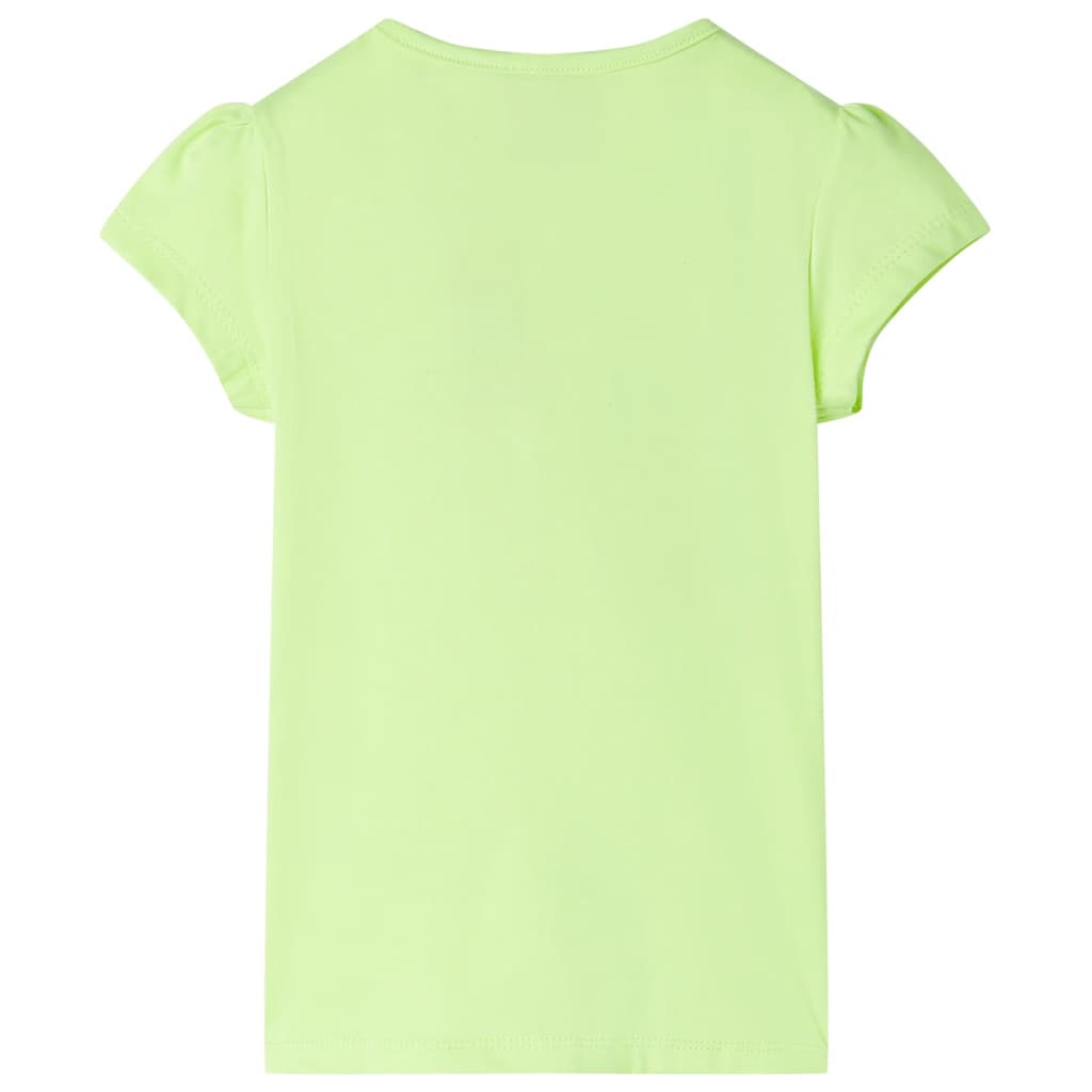 VidaXL Chemise enfant 116 jaune fluo