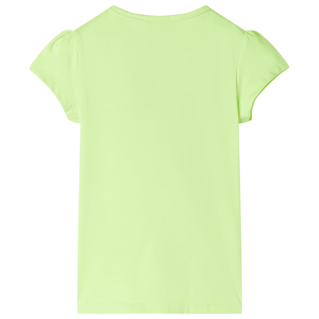 VidaXL Chemise enfant 128 jaune fluo