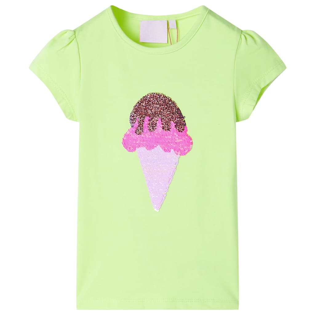 VidaXL Chemise enfant 140 jaune fluo