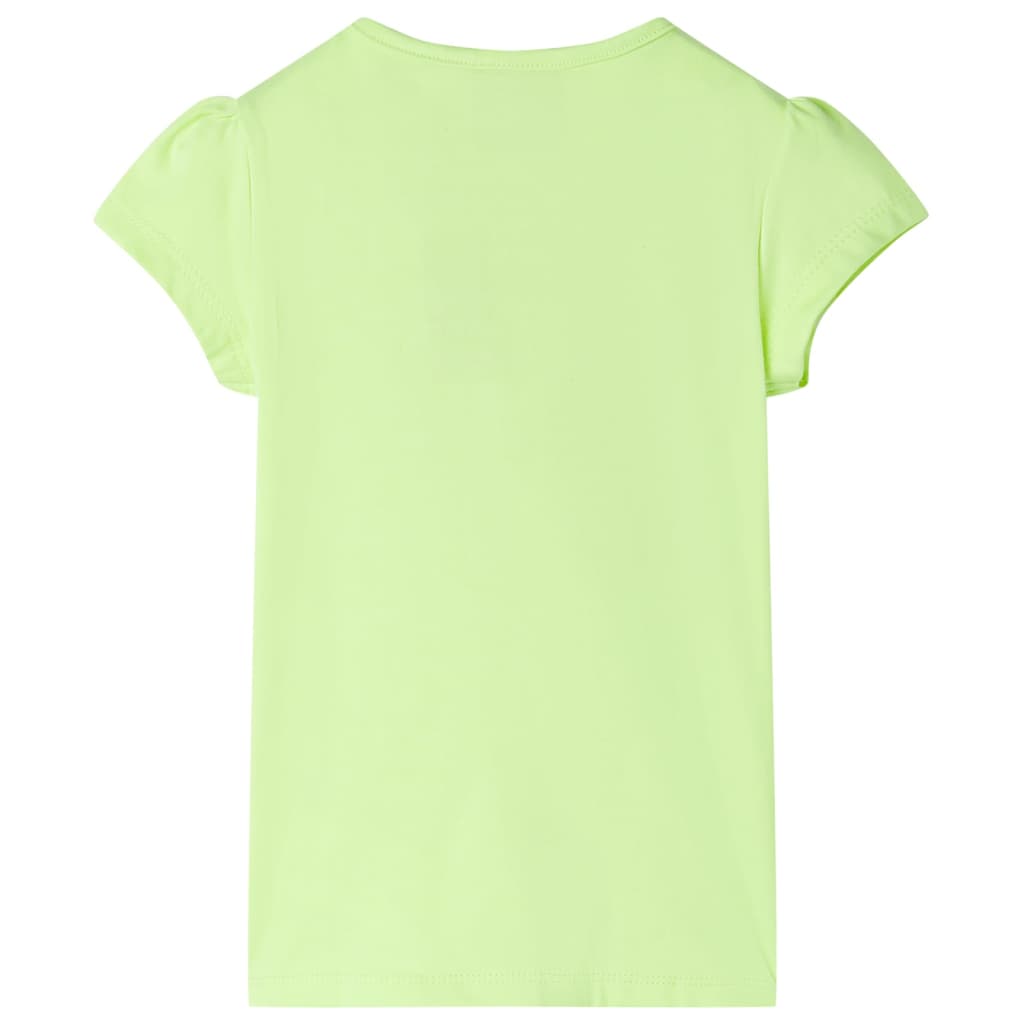 VidaXL Chemise enfant 140 jaune fluo