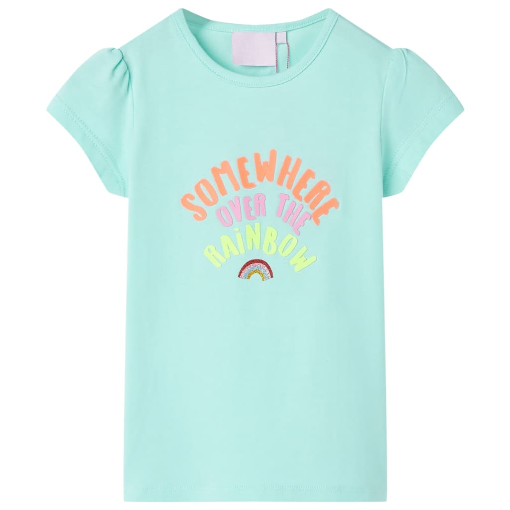 VidaXL Chemise enfant 128 bleu mer clair